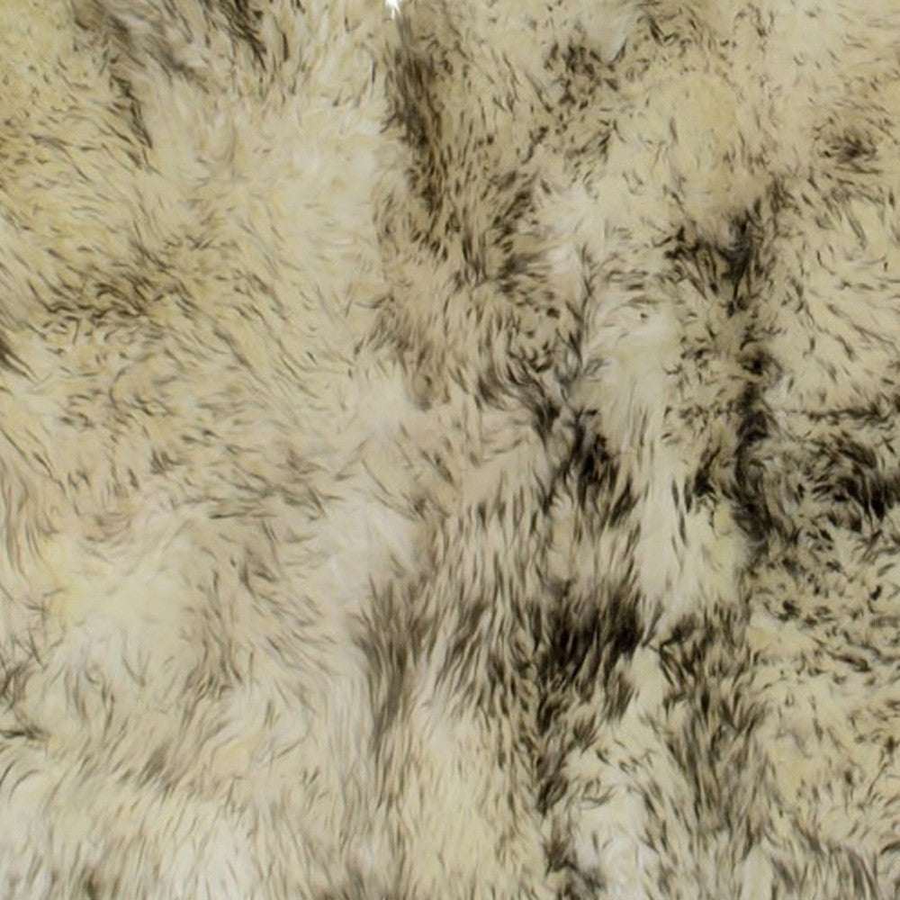 3' x 5' Trio Brown Ombre Natural Sheepskin Area Rug