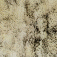 3' x 5' Brown Ombre Natural Sheepskin Area Rug — sheepskin area rug 4