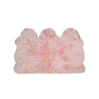 3' x 5' Pink Natural Sheepskin Area Rug — sheepskin area rug 6
