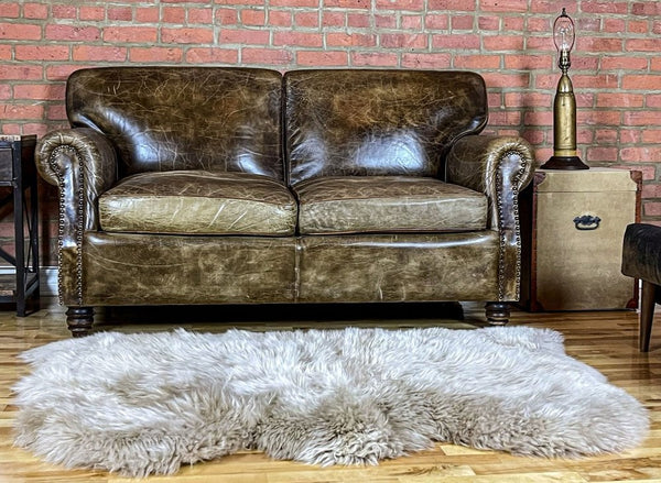 3' X 5' Taupe Natural Sheepskin Area Rug alternate view