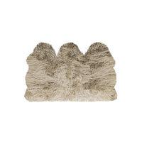 3' x 5' Taupe Natural Sheepskin Area Rug — sheepskin area rug 7