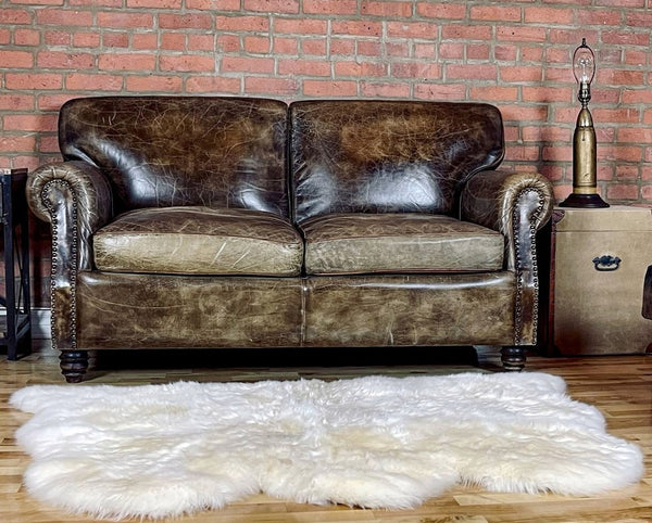 3' X 5' Golden Natural Sheepskin Area Rug alternate view