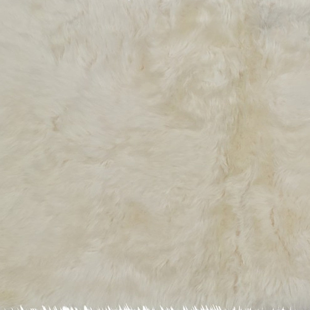 3' x 5' Trio Natural Sheepskin Area Rug