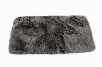 3' X 5' Gray Natural Rectangular Sheepskin Area Rug 4