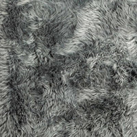 3' X 5' Gray Natural Rectangular Sheepskin Area Rug 7