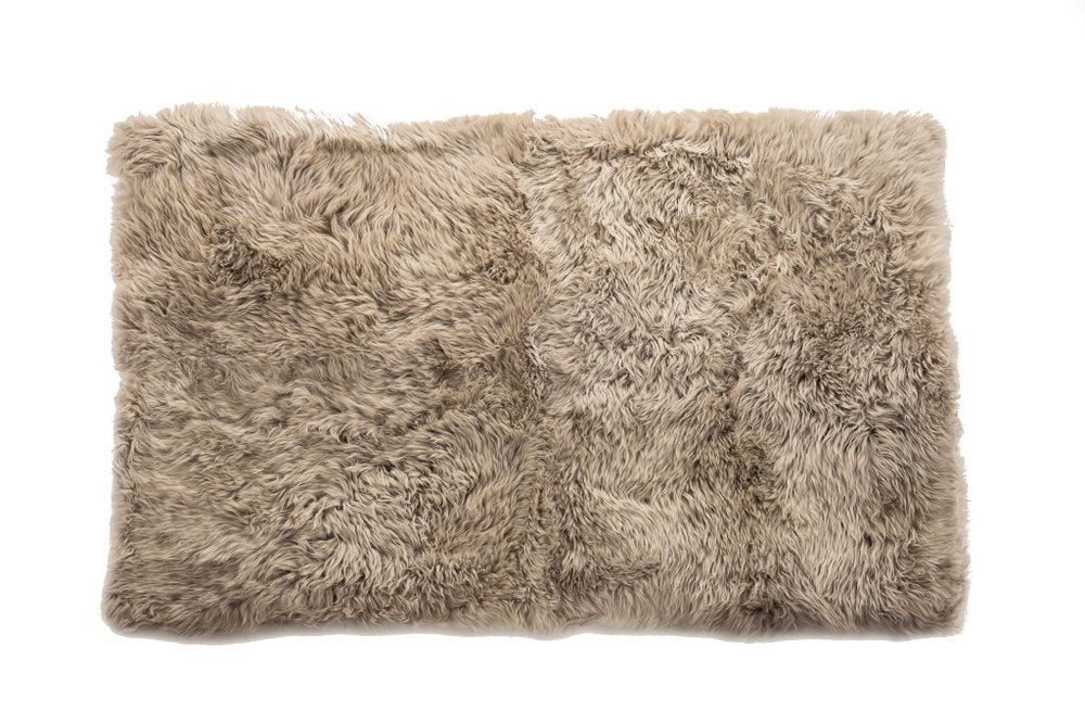 3' x 5' Taupe Genuine Sheepskin Area Rug | Natural New Zealand Sheepskin Rug for Bedrooms, Living Rooms & Entryways