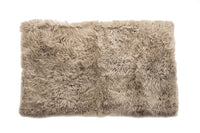 3' X 5' Taupe Genuine Sheepskin Area Rug 6