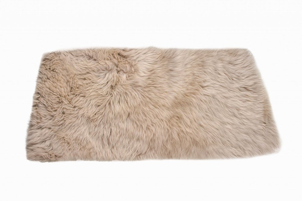 3' x 5' Taupe Genuine Sheepskin Area Rug | Natural New Zealand Sheepskin Rug for Bedrooms, Living Rooms & Entryways