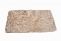 3' X 5' Taupe Genuine Sheepskin Area Rug 3