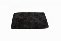 2' X 5' Black Natural Rectangular Sheepskin Area Rug 3
