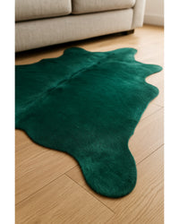 Verde Cowhide Area Rug in Hide Detail Close-Up — cowhide area rug 7