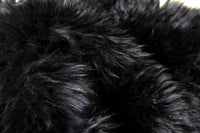 5' x 6' Black Wool Sheepskin Handmade Area Rug — sheepskin area rug 2