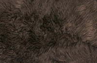 6' x 6' Chocolate Wool Sheepskin Handmade Area Rug — sheepskin area rug 2
