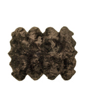 6' x 6' Chocolate Wool Sheepskin Handmade Area Rug — sheepskin area rug 4