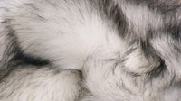 5' X 6' Grey Ombre Faux Sheepskin Non Skid Area Rug 2