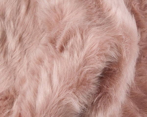 5' X 6' Rose Pink Faux Sheepskin Non Skid Area Rug alternate view