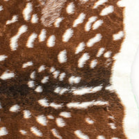 Faux Cowhide Area Rug – Off White & Brown, Non-Slip — cowhide area rug 4