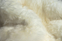 2' x 6' Ivory Wool Sheepskin Handmade Area Rug — sheepskin area rug 3
