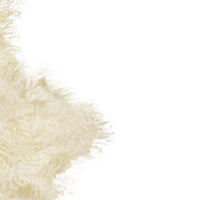 2' x 6' Natural Sheepskin Handmade Area Rug — sheepskin area rug 6