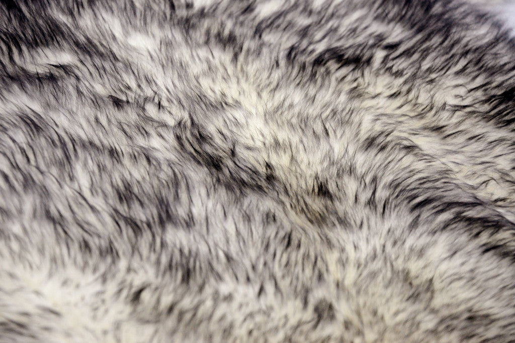 5' X 6' Gray Sheepskin Handmade Area Rug