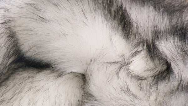 5' X 8' Gray Faux Sheepskin Printed Area Rug alternate view