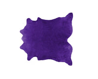 6' X 7' Purple Cowhide Hand Knotted Area Rug — cowhide area rug 1