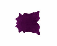 6' X 7' Purple Cowhide Hand Knotted Area Rug — cowhide area rug 10