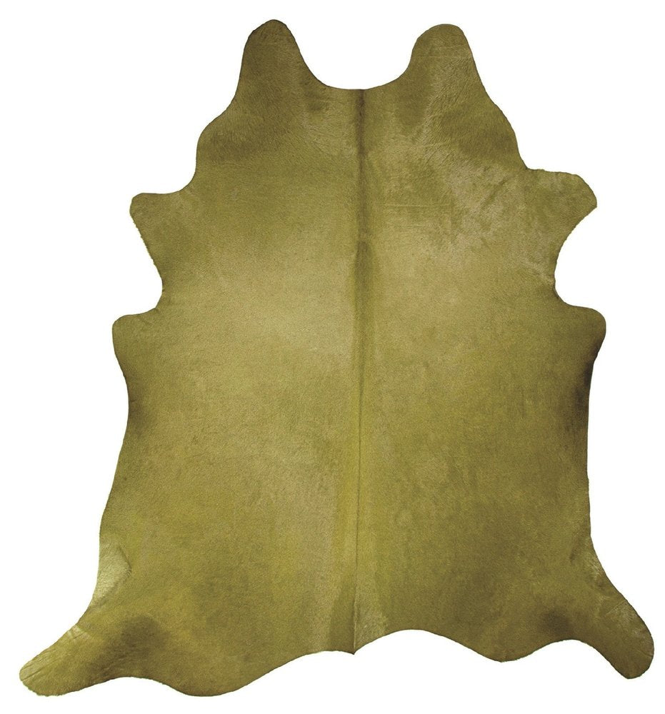 6' X 7' Fuchsia Cowhide Hand Knotted Area Rug