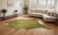 Fuchsia Cowhide Area Rug – Hand Knotted, 6x7 28