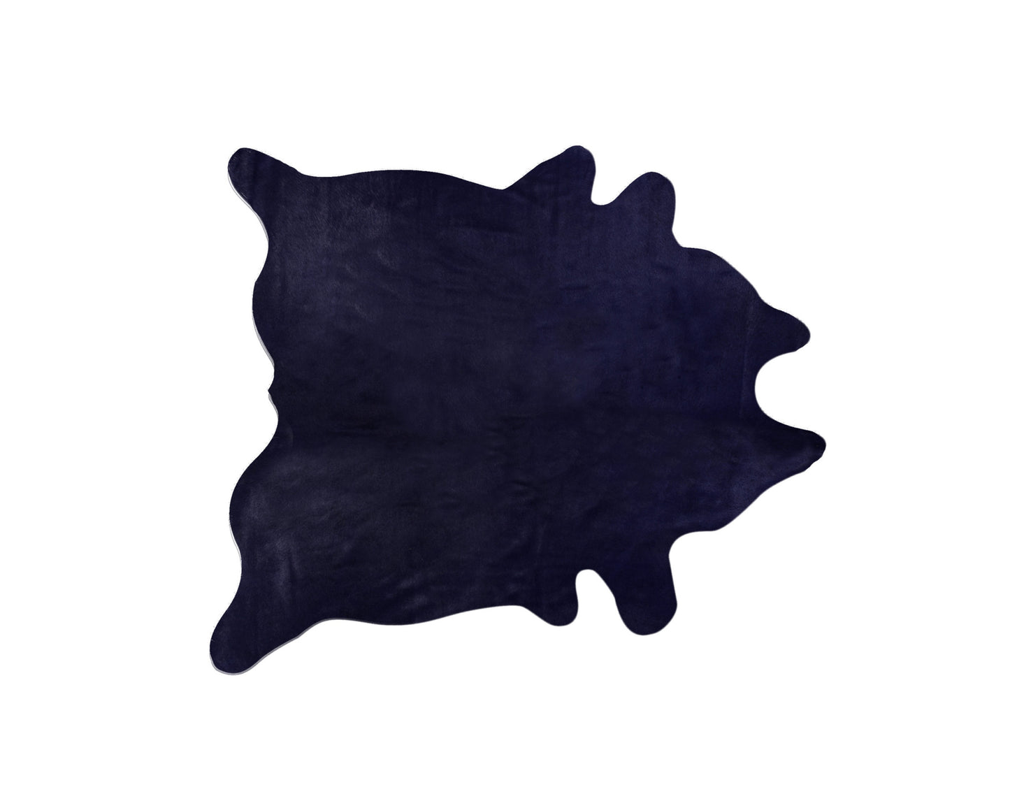 5' X 7' Midnight Cowhide Hand Knotted Area Rug