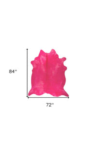 Pink Cowhide Area Rug – Hand Knotted, Stain Resistant — cowhide area rug 9
