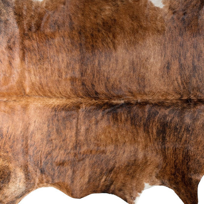 5' X 7' Brown Cowhide Hand Knotted Area Rug