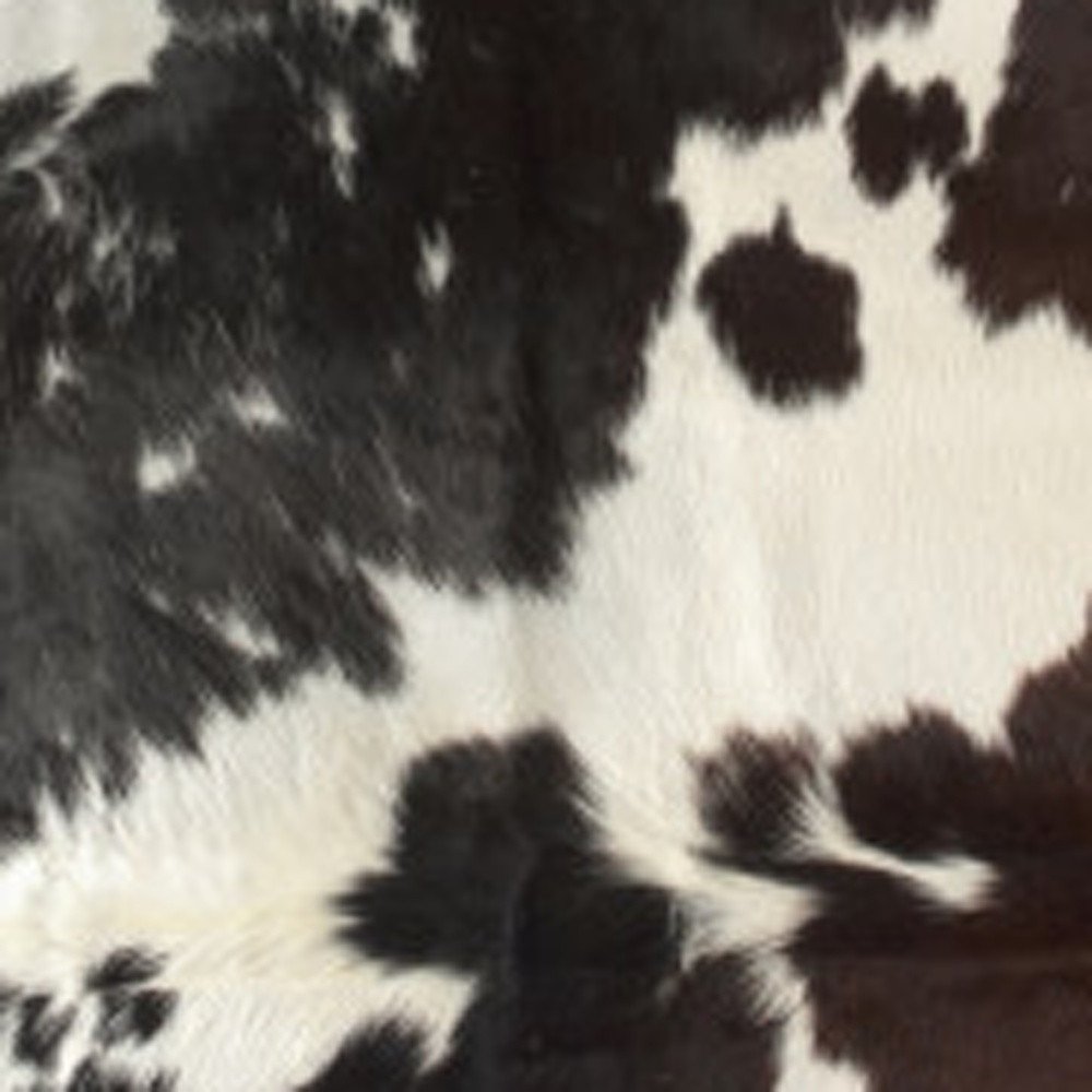 Cowhide Area Rug – Hand Knotted Brown & White