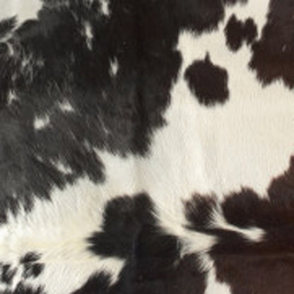 Cowhide Area Rug – Hand Knotted Brown & White