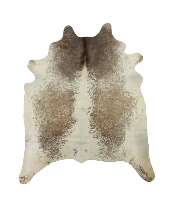 Brown Cowhide Area Rug – Hand Knotted, Stain Resistant