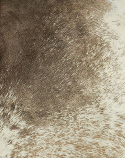 Brown Cowhide Area Rug – Hand Knotted, Stain Resistant