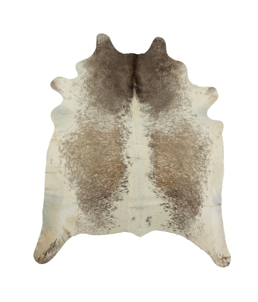 Brown Cowhide Area Rug – Hand Knotted, Stain Resistant