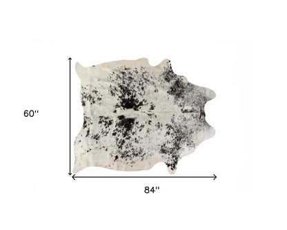 Brown Cowhide Area Rug – Hand Knotted, Stain Resistant