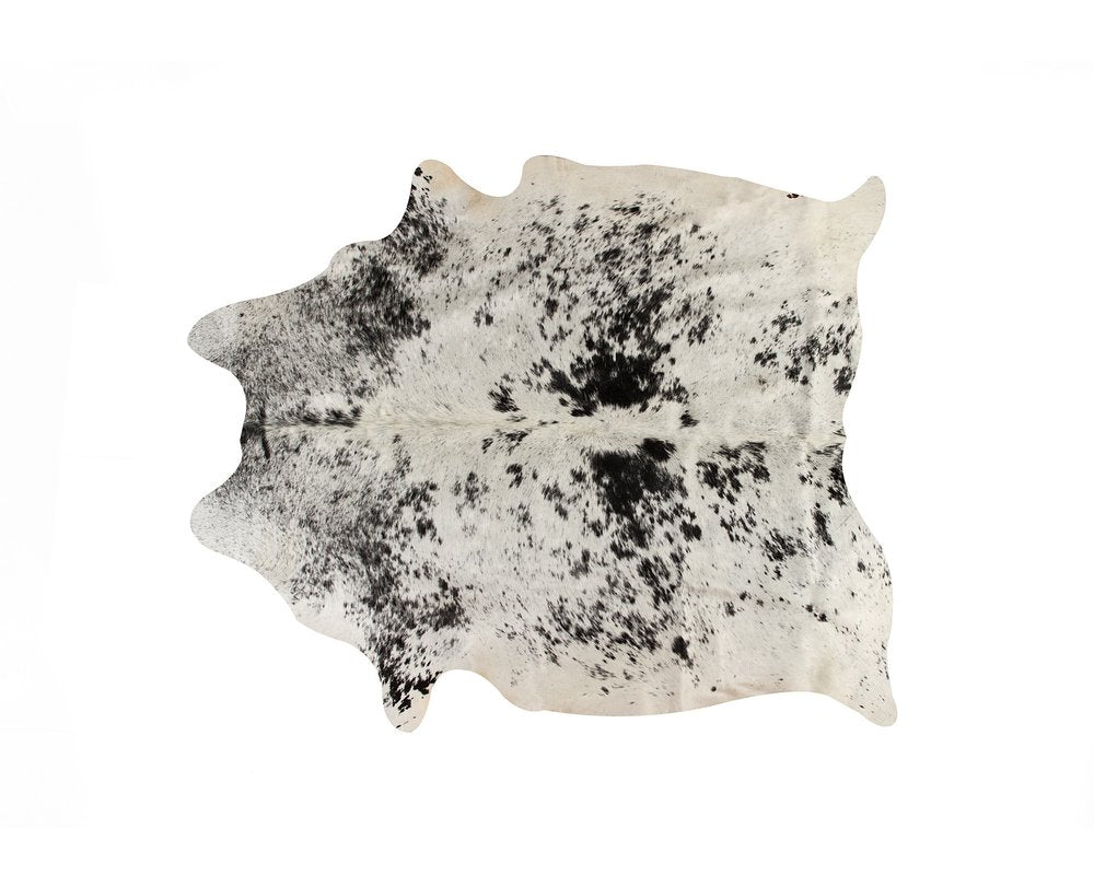 Brown Cowhide Area Rug – Hand Knotted, Stain Resistant