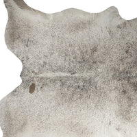 Light Gray Cowhide Hand Knotted Area Rug, 5x7 – Stain Resistant — cowhide area rug 9