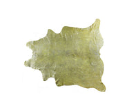 Green Cowhide Hand Knotted Rug – Stain Resistant Style — cowhide area rug 1