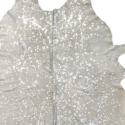 Green Cowhide Hand Knotted Rug – Stain Resistant Style