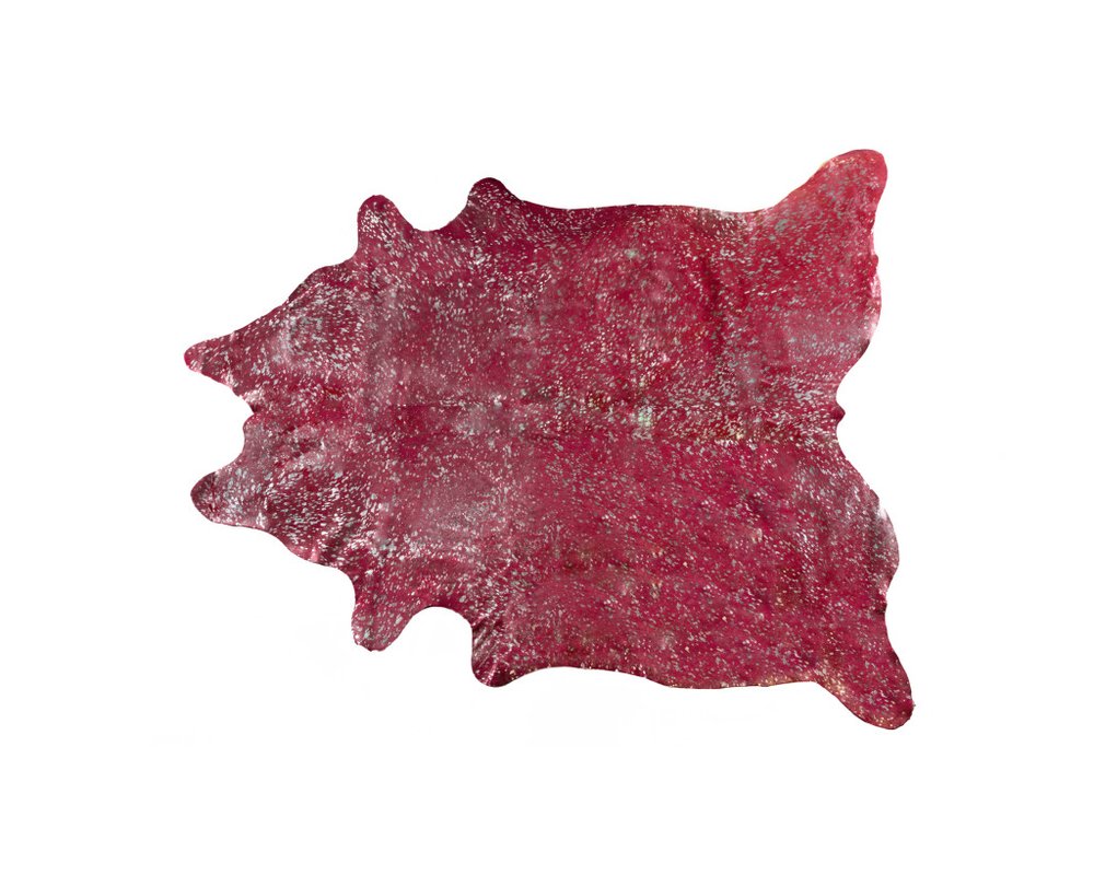 Green Cowhide Hand Knotted Rug – Stain Resistant Style