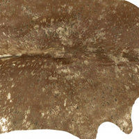 Gold Cowhide Hand Knotted Rug – Stain Resistant Area — cowhide area rug 11