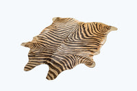 Cowhide Area Rug – Hand Knotted, Stain Resistant, Beige & Brown — cowhide area rug 3
