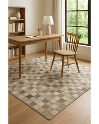 Beige, Gray & Ivory Cowhide Print Area Rug – Washable, UV Protection in Home Office — cowhide print area rug 6