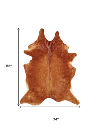 Brown Genuine Cowhide Area Rug 1