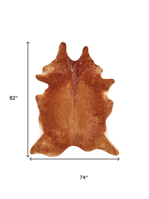 Brown Genuine Cowhide Area Rug