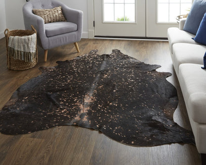 Cowhide Animal Print Area Rug – Brown & Tan, 8x10
