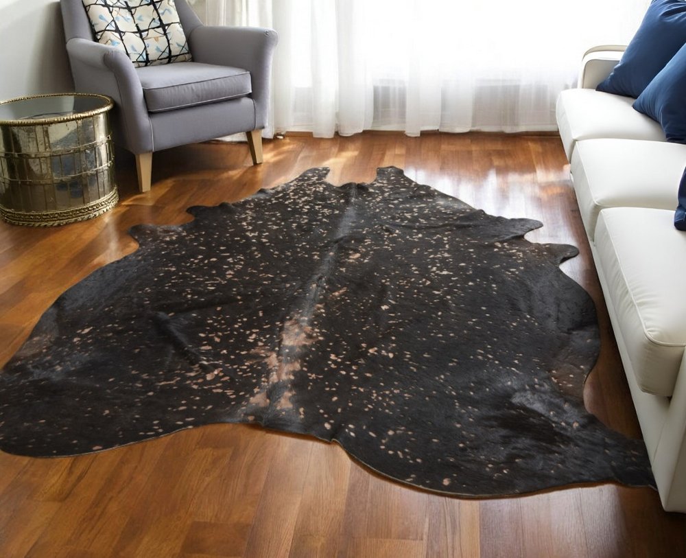 Cowhide Animal Print Area Rug – Brown & Tan, 8x10